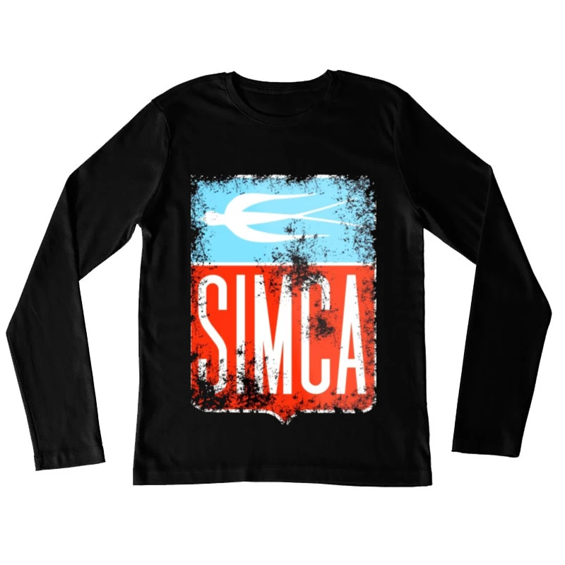 Vintage Simca old bird emblem Female Long Sleeve T-Shirt