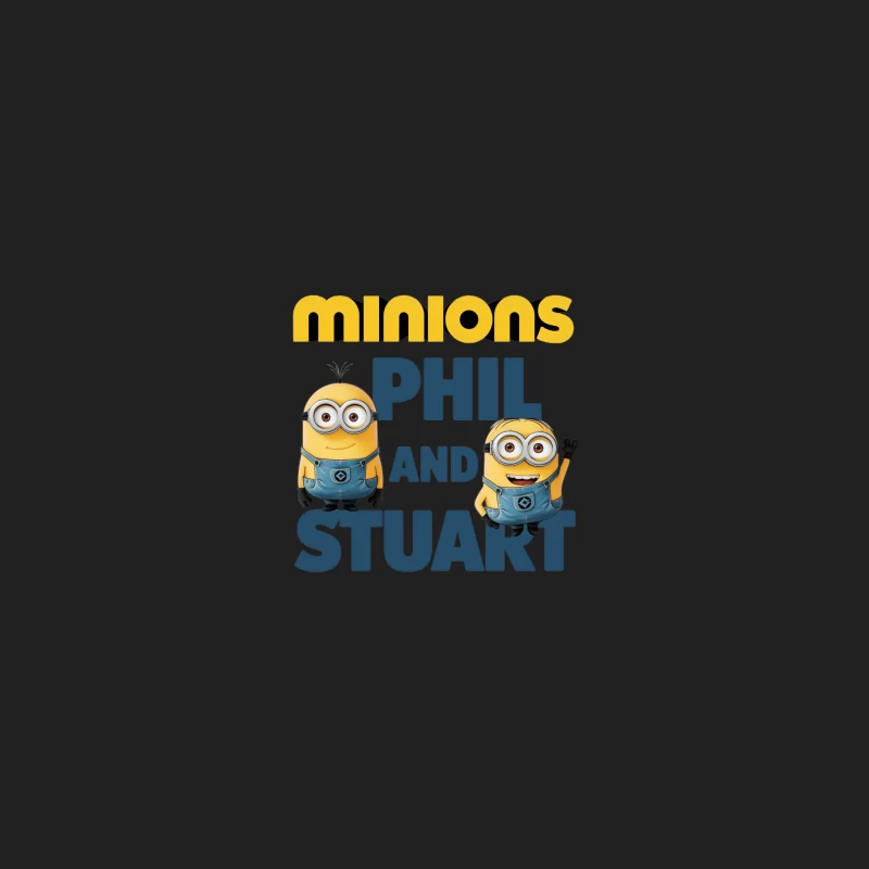 Minions Phil and Stuart: Animated Characters from Popular Movie Franchise Bucket Hat