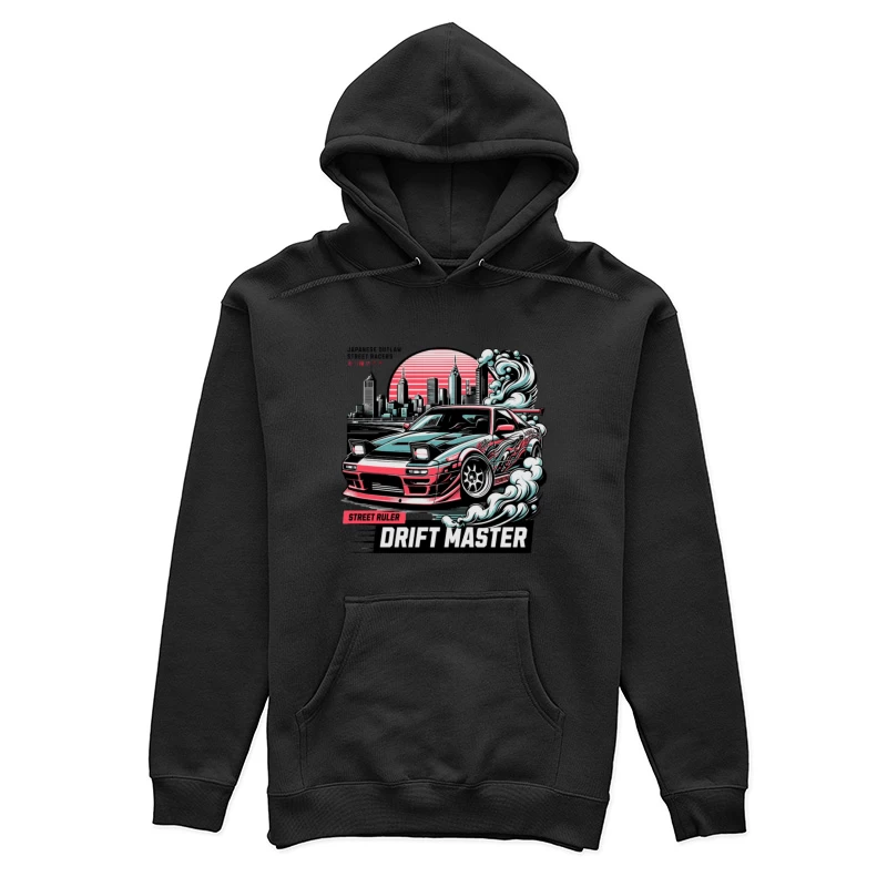 Drift Auto in Stadtlandschaft Damen Pullover Hoodie