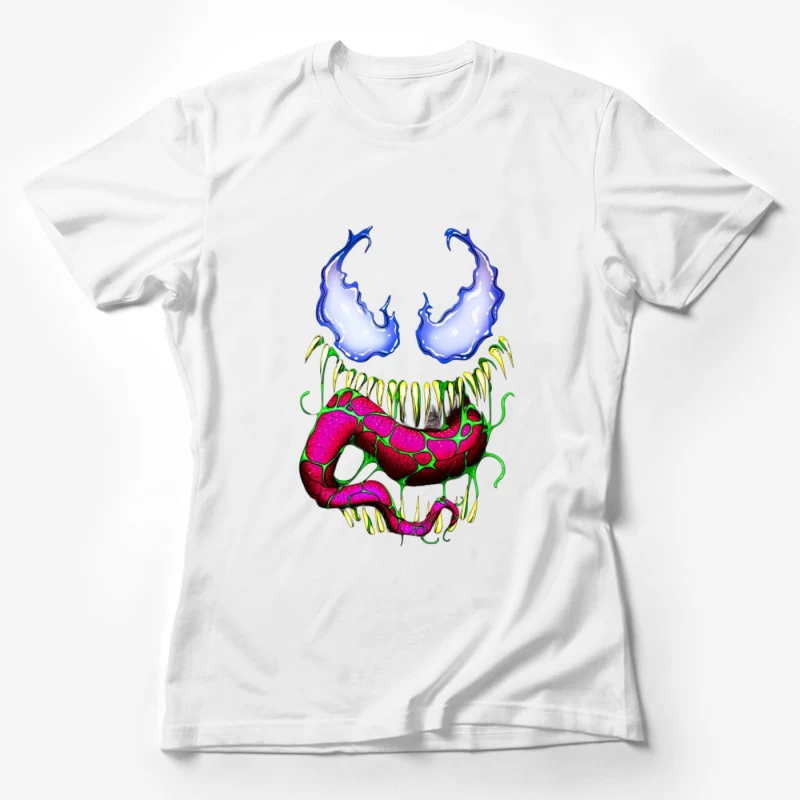 Vibrant Comic Monster Art Female T-Shirt
