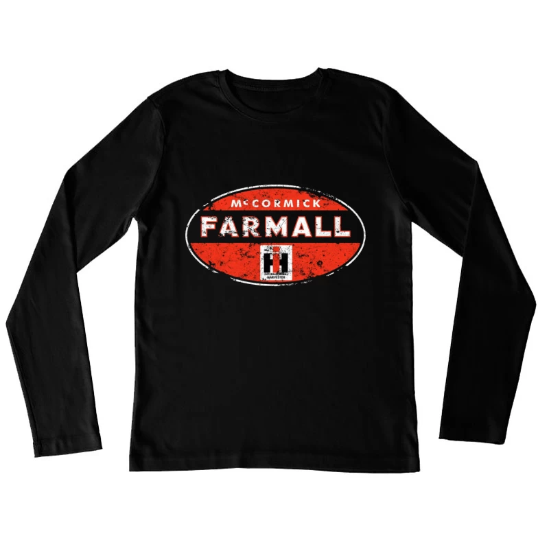 Vintage McCormick Farmall International Harvester Logo Female Long Sleeve T-Shirt