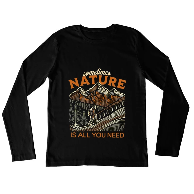 Randonnée en pleine nature Femme Manches Longues T-Shirt