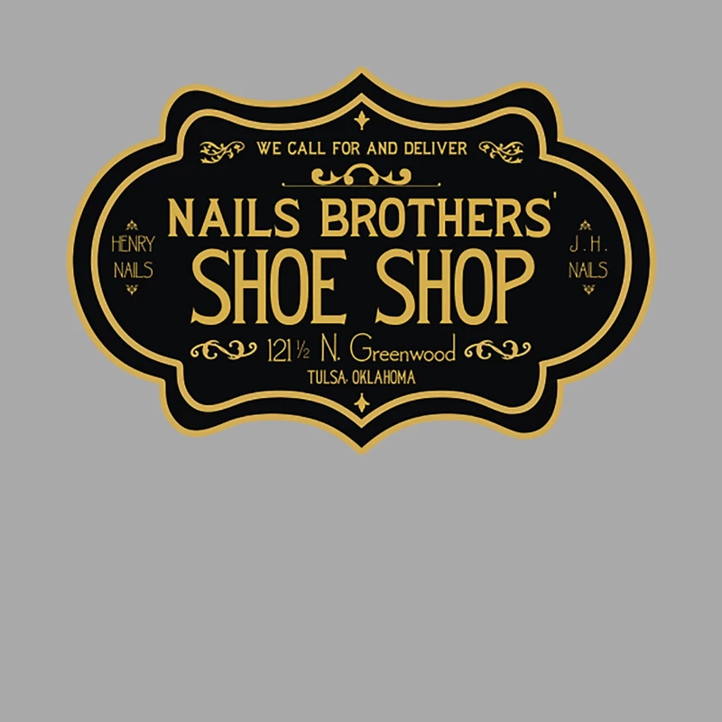 Nails Brothers Shoes - Black Wall Street - Tulsa 1921 Male Pullover Hoodie