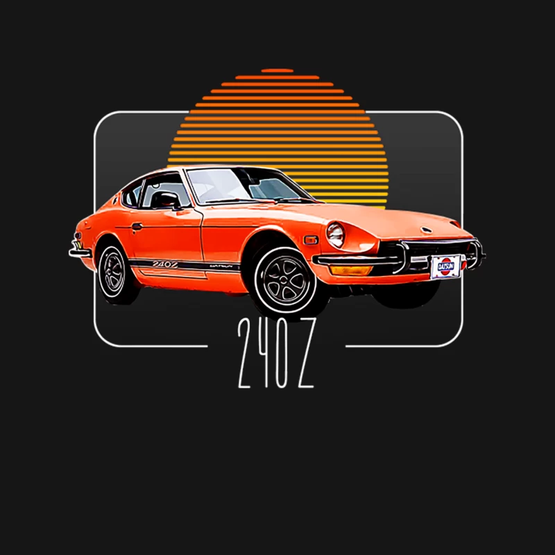 Datsun 240Z Retro Classic Car Lover Design Mouse Pad