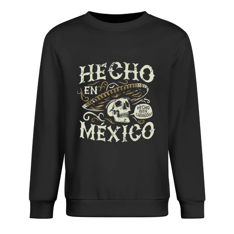 Hecho en México Schädel Design Herren Pullover Sweatshirt