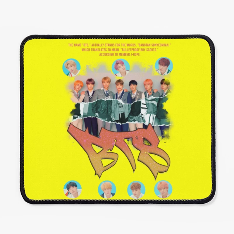 BTS: The Iconic K-Pop Boy Band Mouse Pad