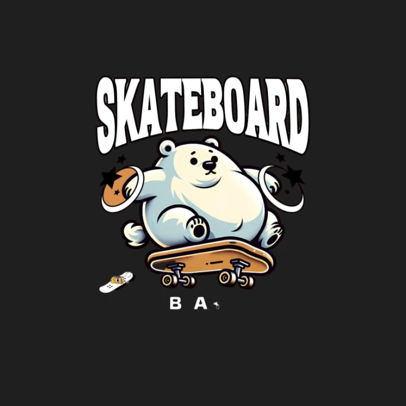 Niedlicher Eisbär auf einem Skateboard Herren Tanktops