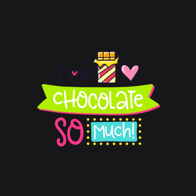 Affiche colorée: J'aime le chocolat Homme Sweat à capuche
