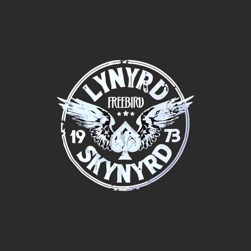 Lynyrd Skynyrd Freebird Winged Spade Logo 1973 Baseball Cap