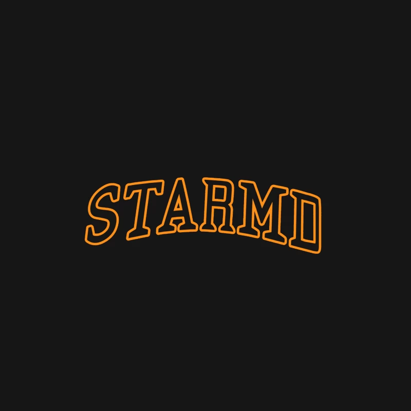 STARMED Orange Schriftzug Herren T-Shirt