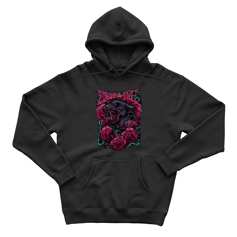 Wolf und Rosen Design Herren Pullover Hoodie