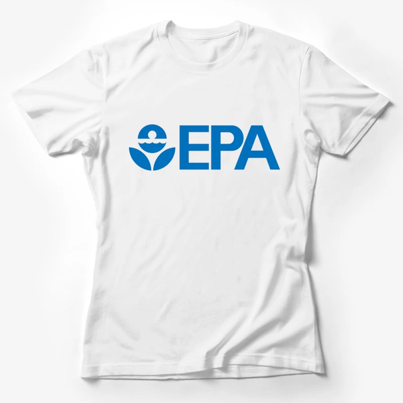 Environmental Protection Agency (EPA) Official Blue Logo Design Female T-Shirt