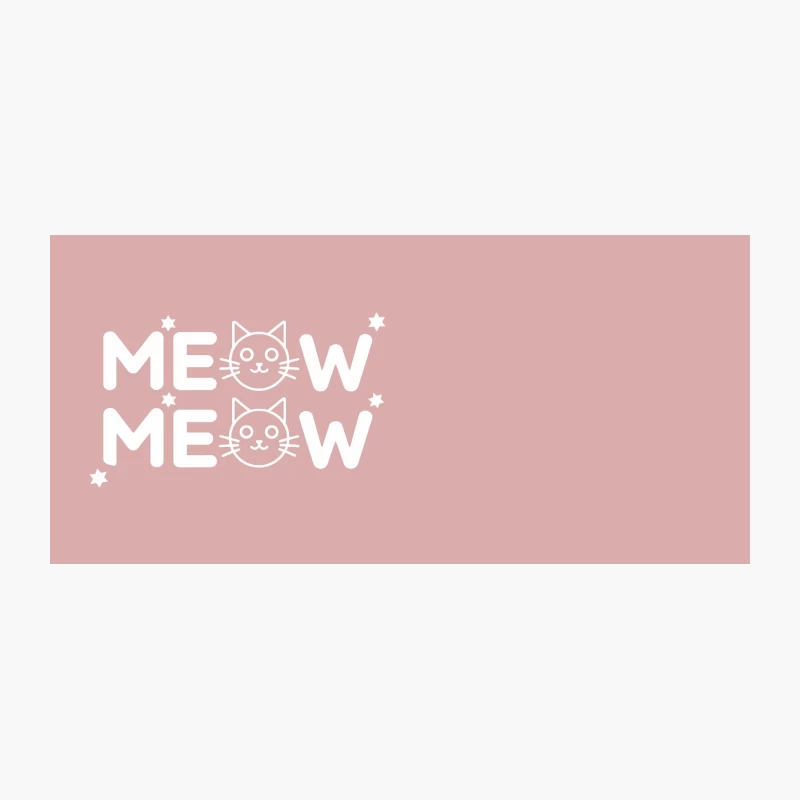 White Minimalist Text Logo Coffee Mug