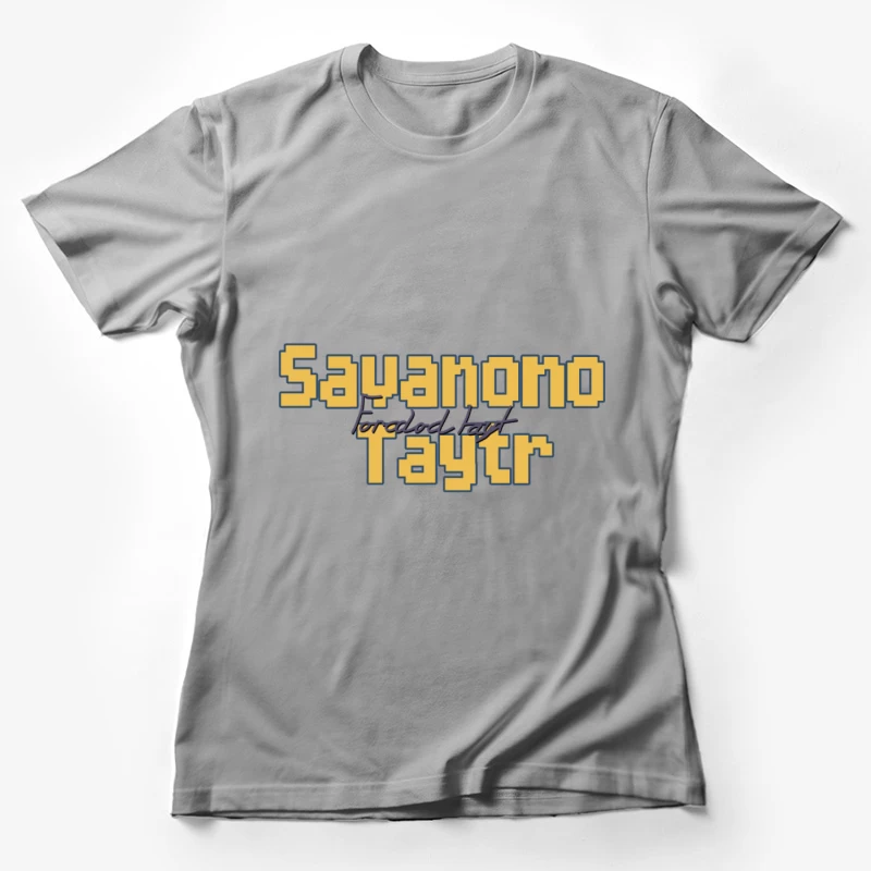 Blockschrift Design mit kreativer Typografie Damen T-Shirt