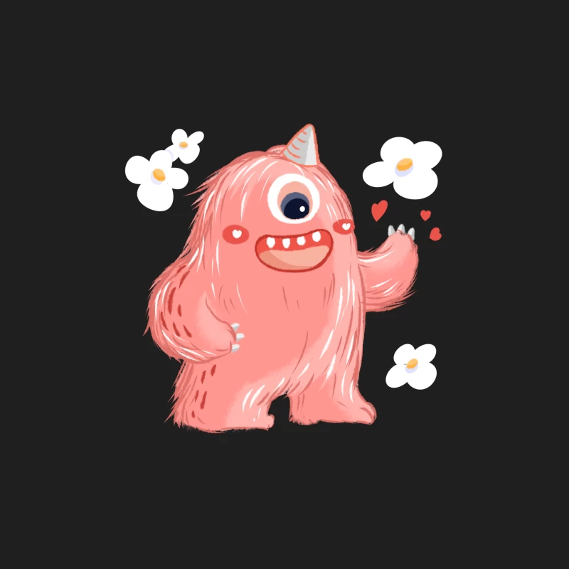 Rosa Einhornmonster mit Blumen Herren Tanktops