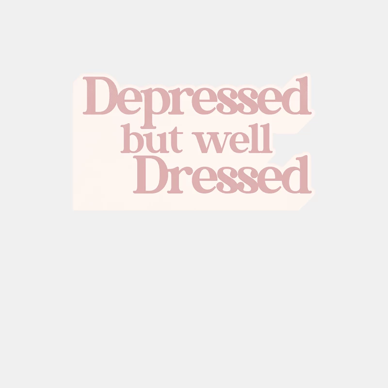 Depressed But Well Dressed Male Tank Top