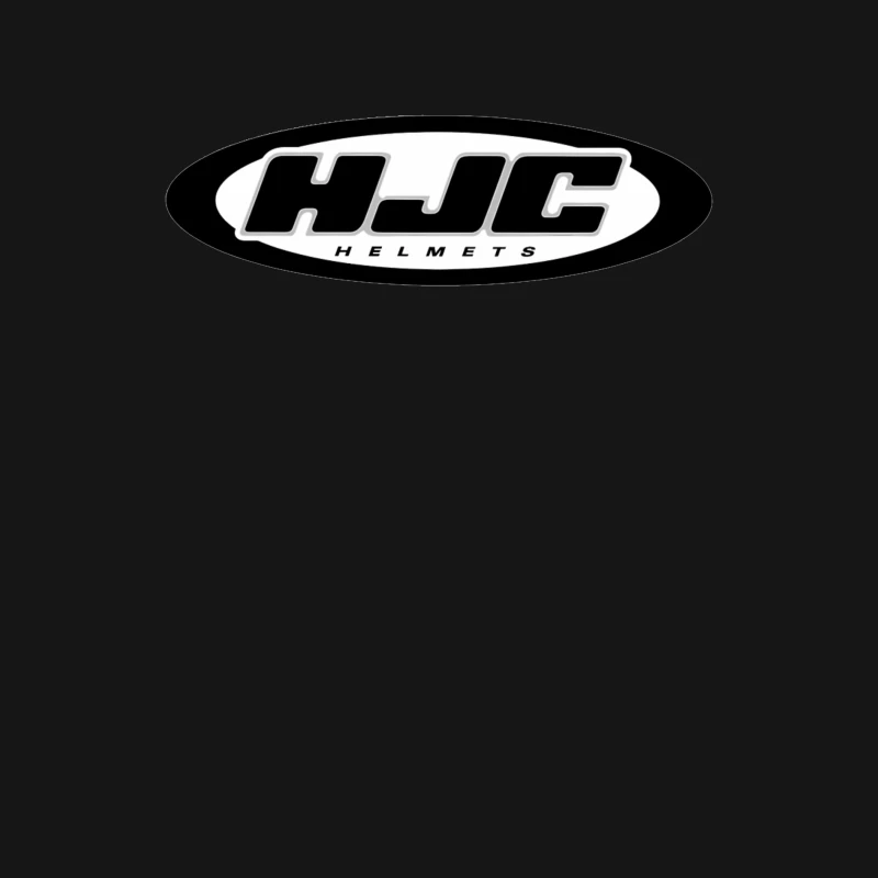 HJC Helmets Motorcycle Brand Logo in Black and White Male Long Sleeve T-Shirt