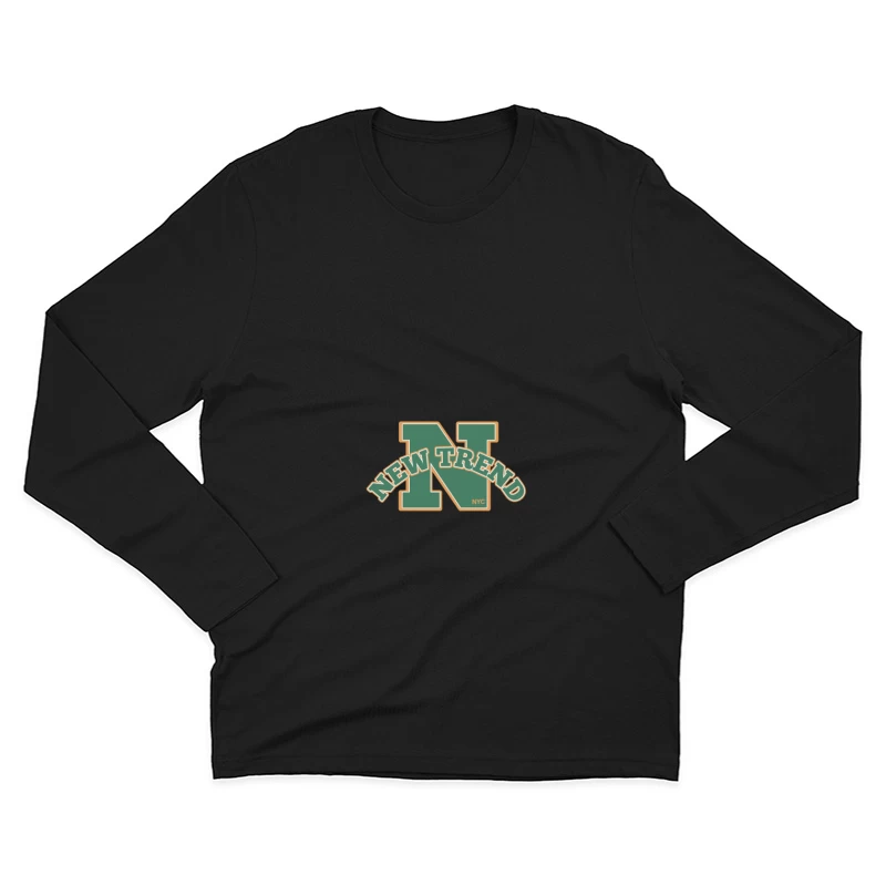 Neuer Trend Logo Design Herren Langarm T-Shirt