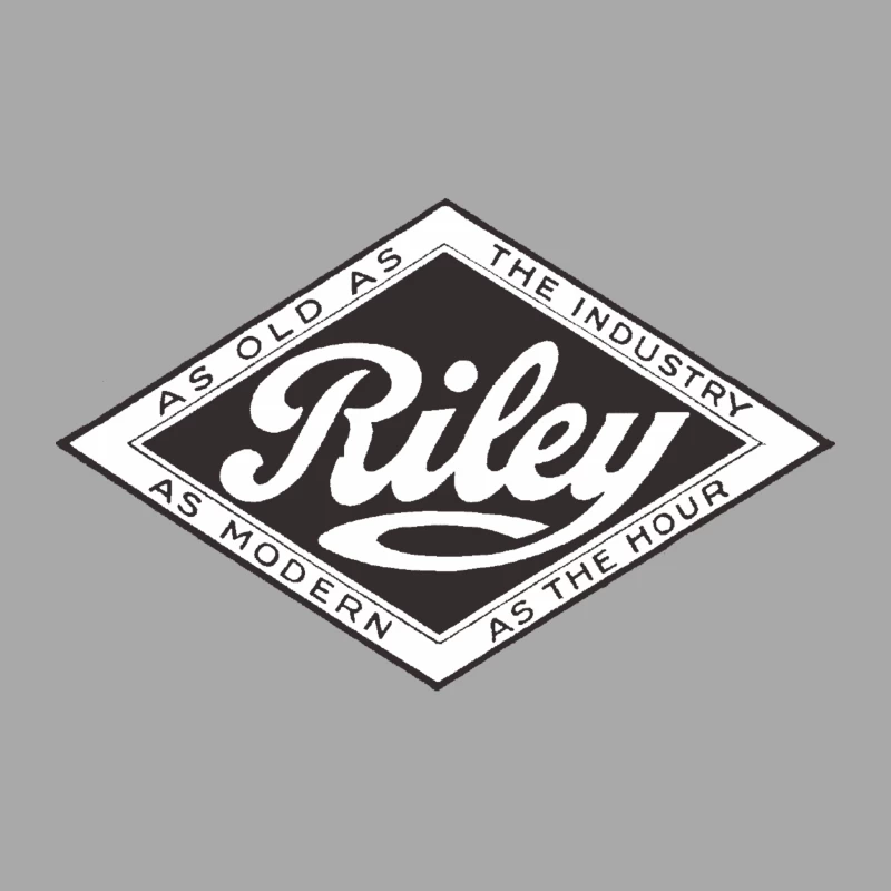 Classic Car Logos - Riley Male Pullover Hoodie