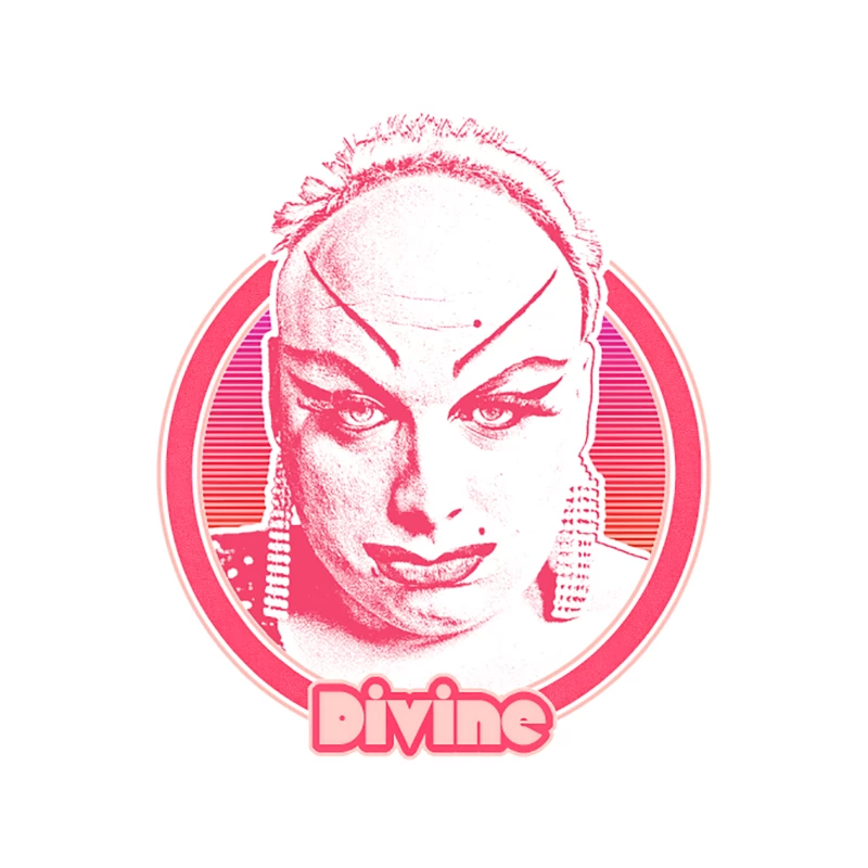 Divine  80s Style Retro Fan Art Design Tapestry