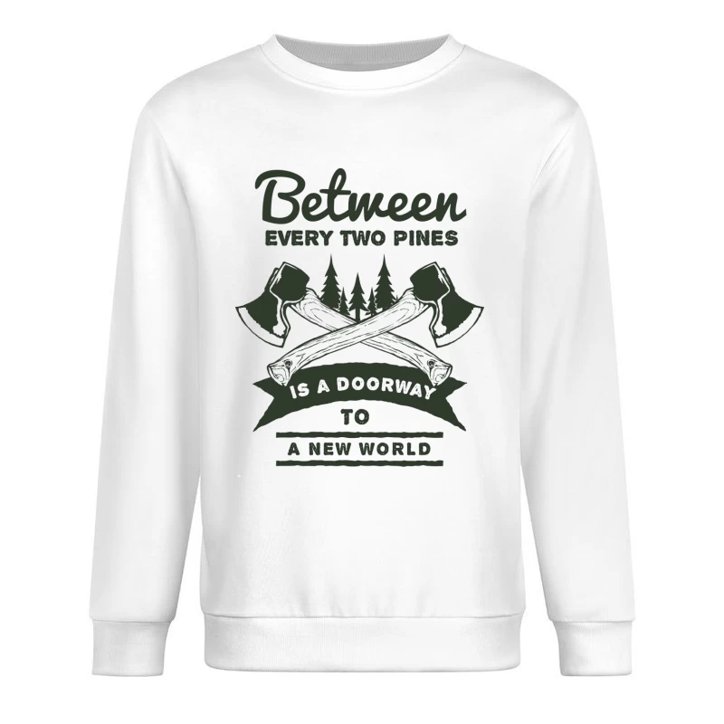 Nature et aventure entre les pins Homme Sweat-shirt à enfiler