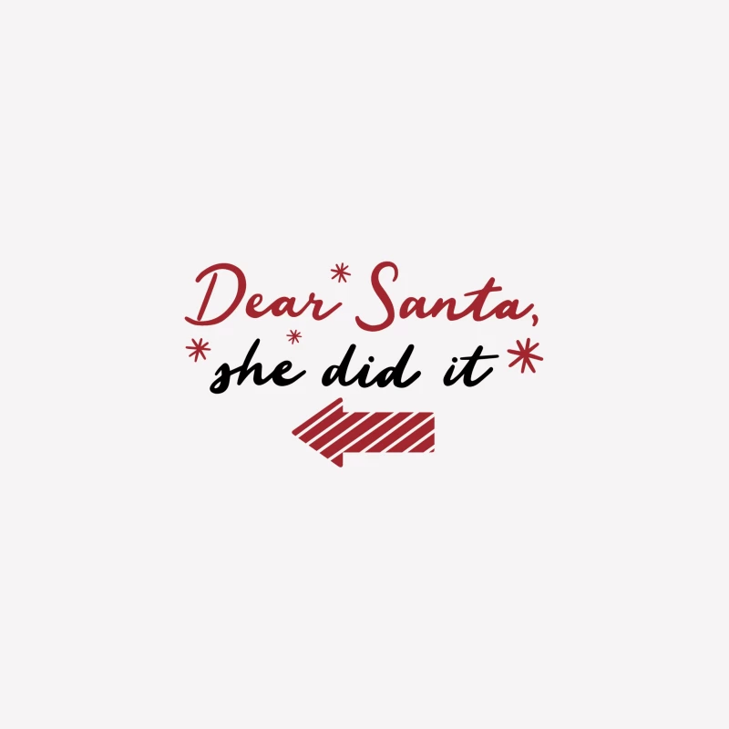 Lettre au Père Noël Femme T-Shirt