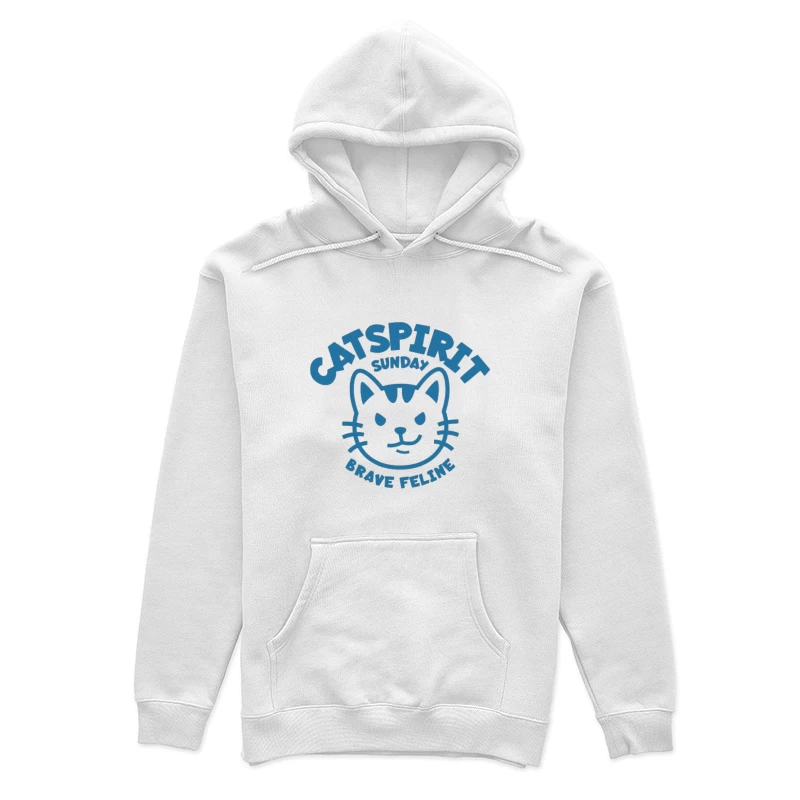 Mutige Katze Grafiken Damen Pullover Hoodie