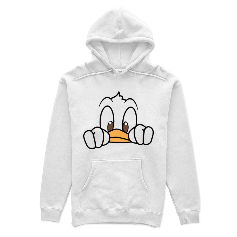 Niedliche Ente schaut hervor Damen Pullover Hoodie