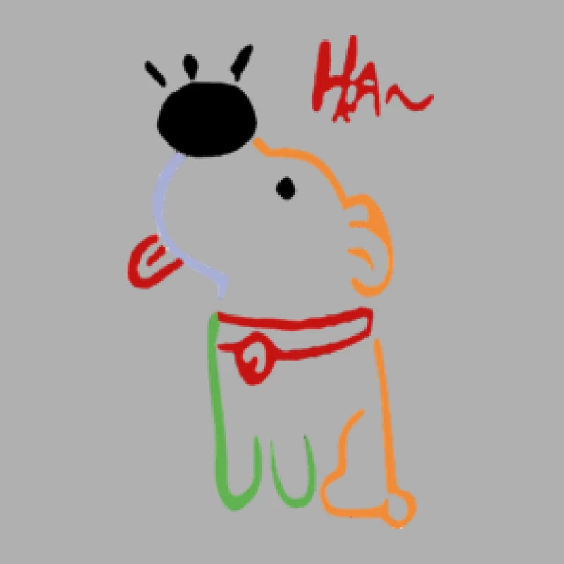 Lustiger Hund mit rotem Halstuch Herren Tanktops