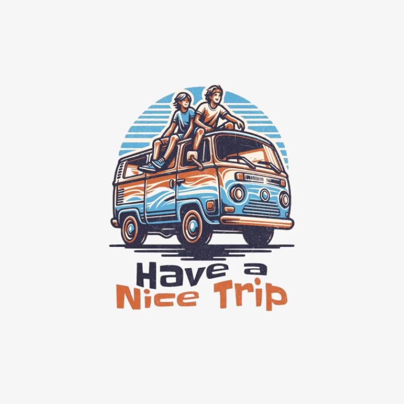 Roadtrip-Abenteuer mit Retro-Bus Damen Langarm T-Shirt