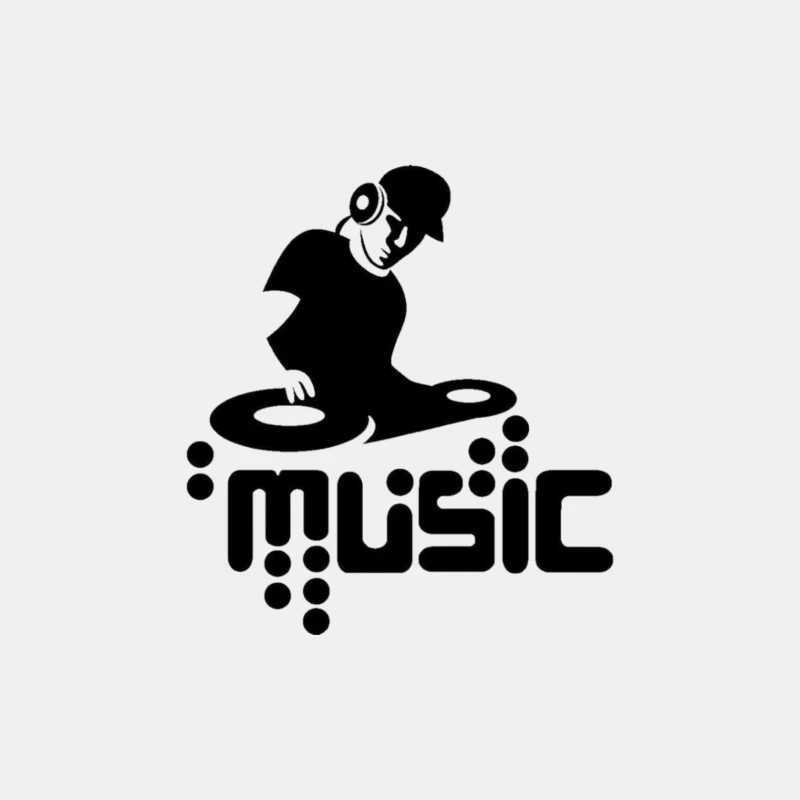 DJ Music Logo Male Tank Top