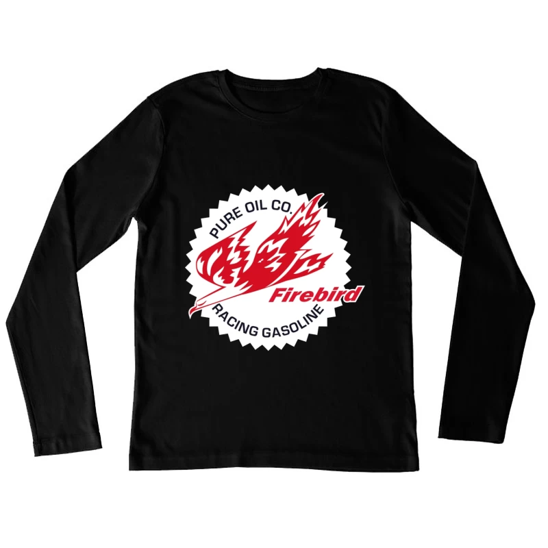 Vintage Pure Oil Company Firebird Racing Gasoline Logo Female Long Sleeve T-Shirt