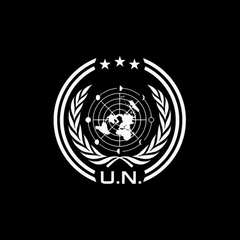 UN Logo Retro Mouse Pad