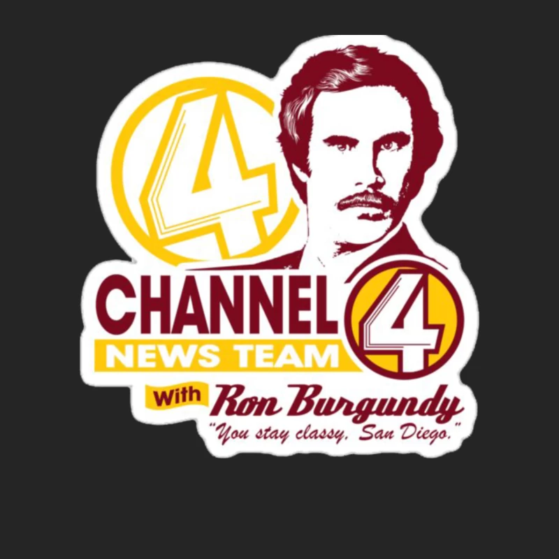 KVWN Channel 4 News Logo 3 Female Pullover Sweatshirt