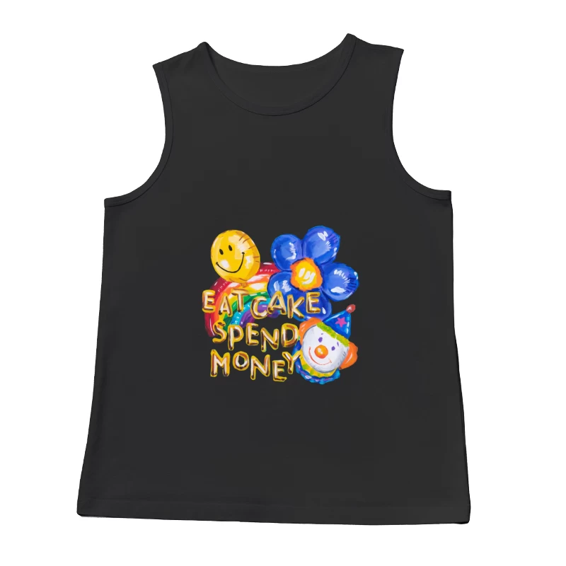 Lustige bunte Illustrationen Herren Tanktops