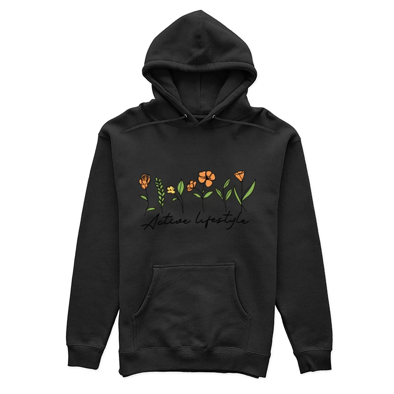 Aktiver Lebensstil mit floralen Designs Damen Pullover Hoodie