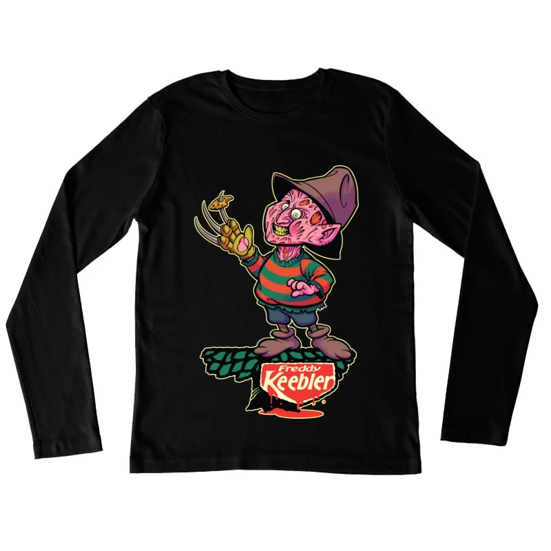 Freddy Keebler: A Whimsical Horror Parody Female Long Sleeve T-Shirt