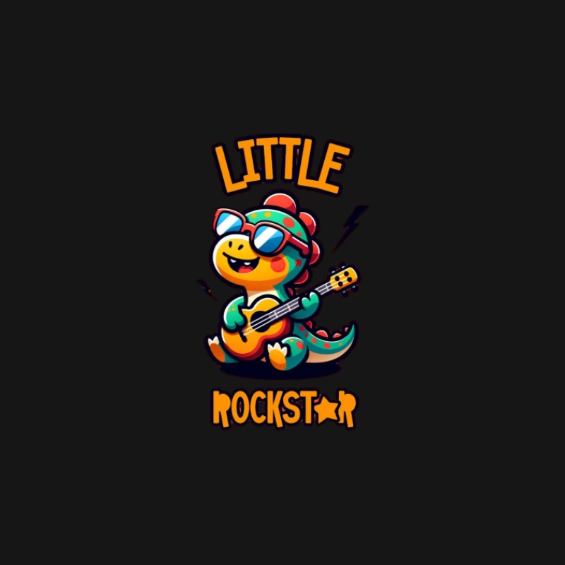 Dinosaur mignon en petit rockstar Femme T-Shirt