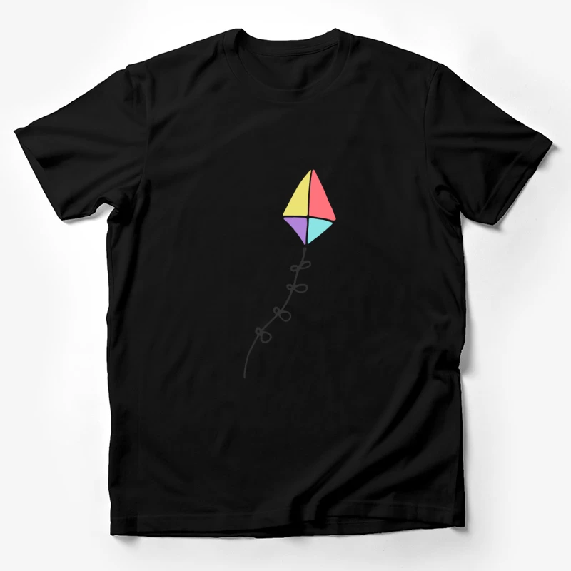 Cerf-volant coloré avec queue en spirale Homme T-Shirt