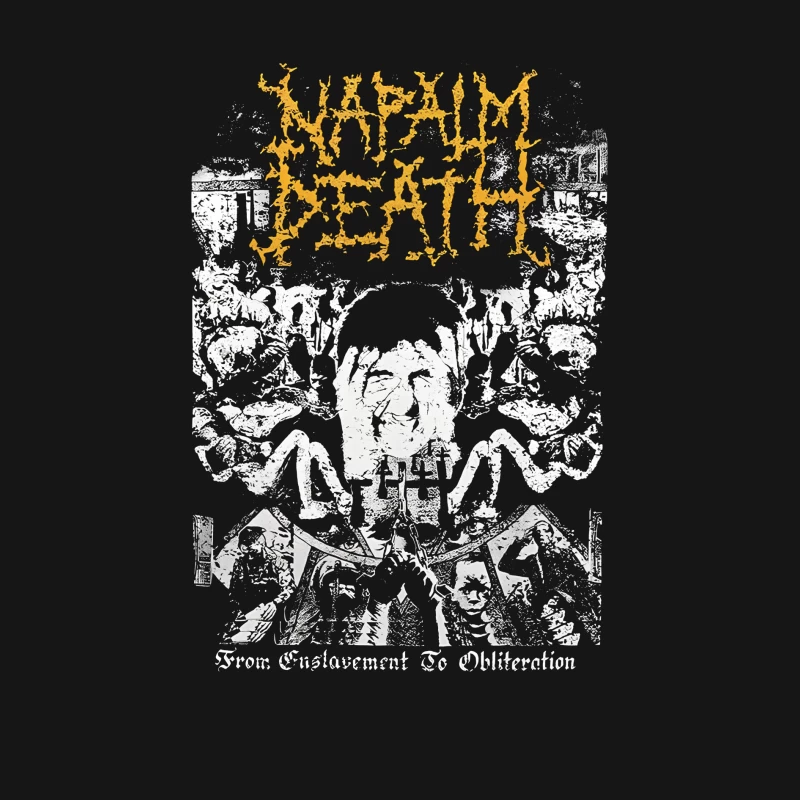 Napalm Death From Enslavement to Obliteration Male Long Sleeve T-Shirt