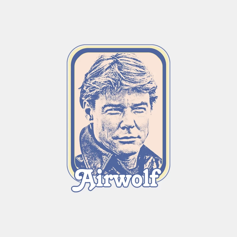 Airwolf   Retro 80s Style Male Tank Top