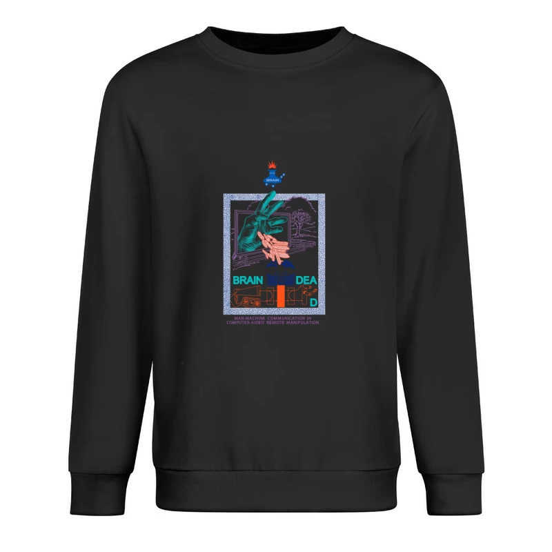 Mensch-Maschine-Kommunikation in der Kunst Herren Pullover Sweatshirt
