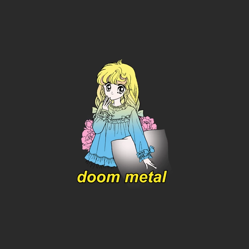 Doom Metal  Aesthetic Nihilist Meme Design Baseball Cap