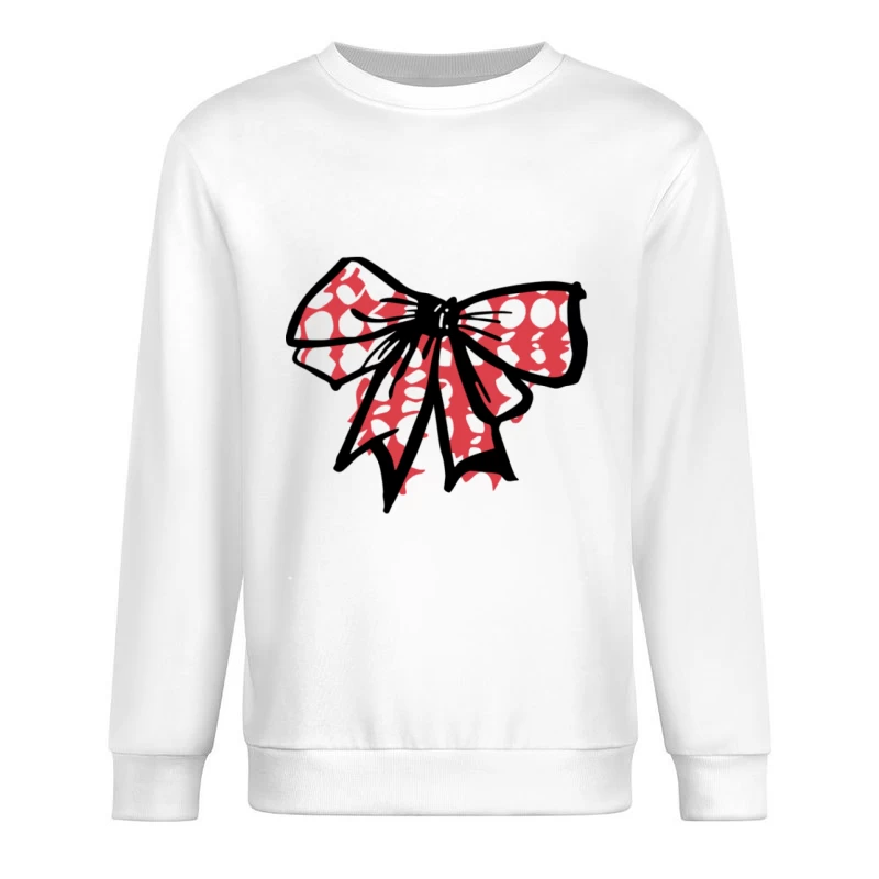 Elegante Schleife mit Punkten Herren Pullover Sweatshirt