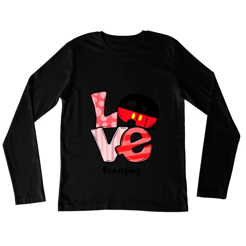 Conception d'amour colorée Femme Manches Longues T-Shirt