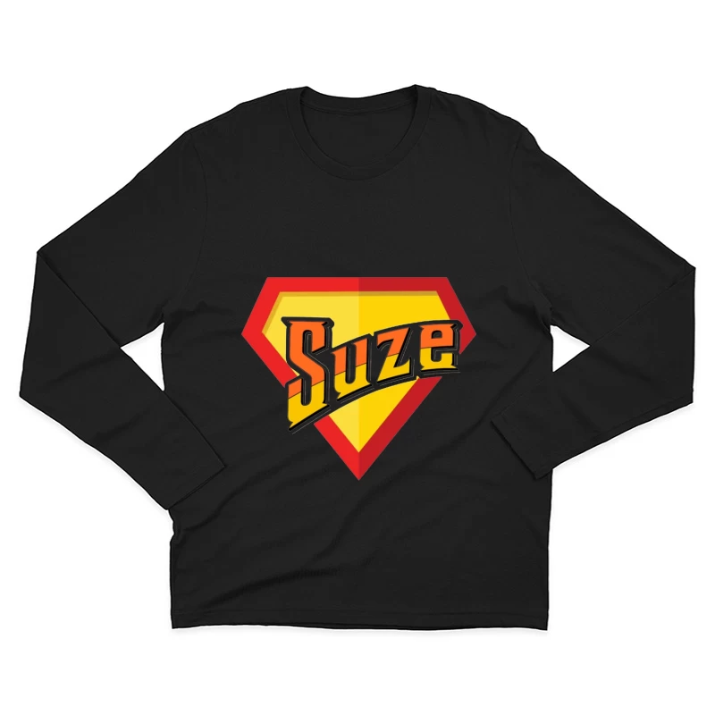 Suze Drink Logo in Superman Shield Style Male Long Sleeve T-Shirt