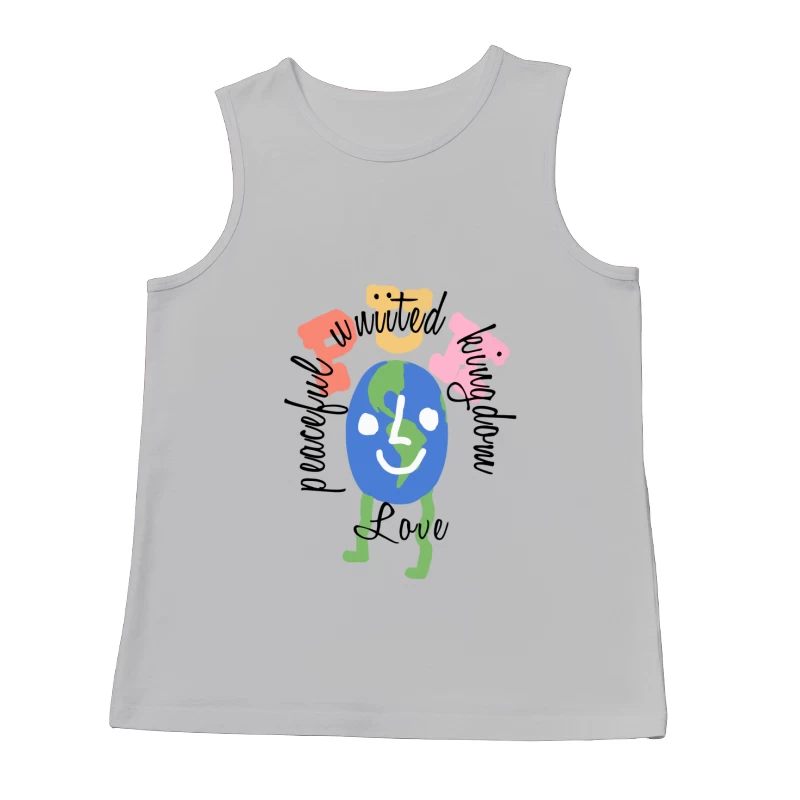 Fröhliche Erde Illustration Herren Tanktops