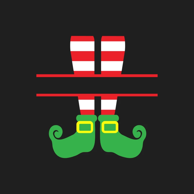 Jambes de lutin avec chaussettes rayées Homme Débardeur