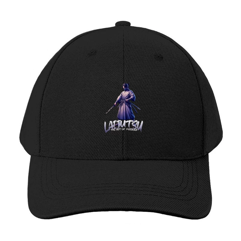 Japanese Samurai Warrior in Combat Stance Baseball Cap