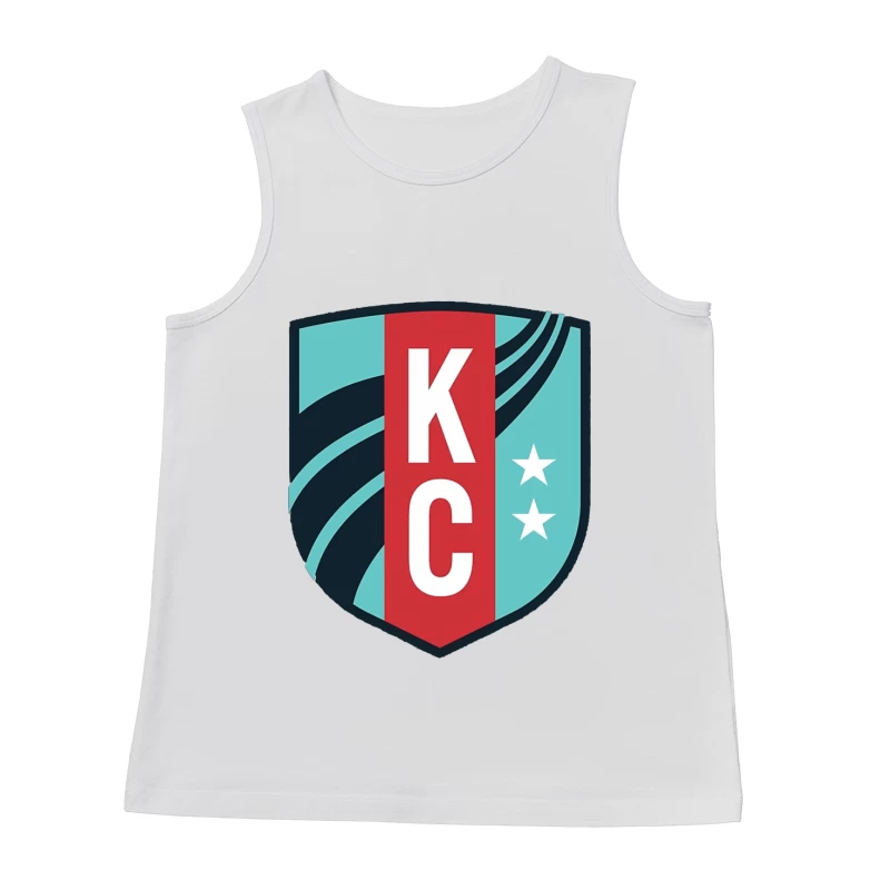 KC Sports Shield Logo with Stars Male Tank Top